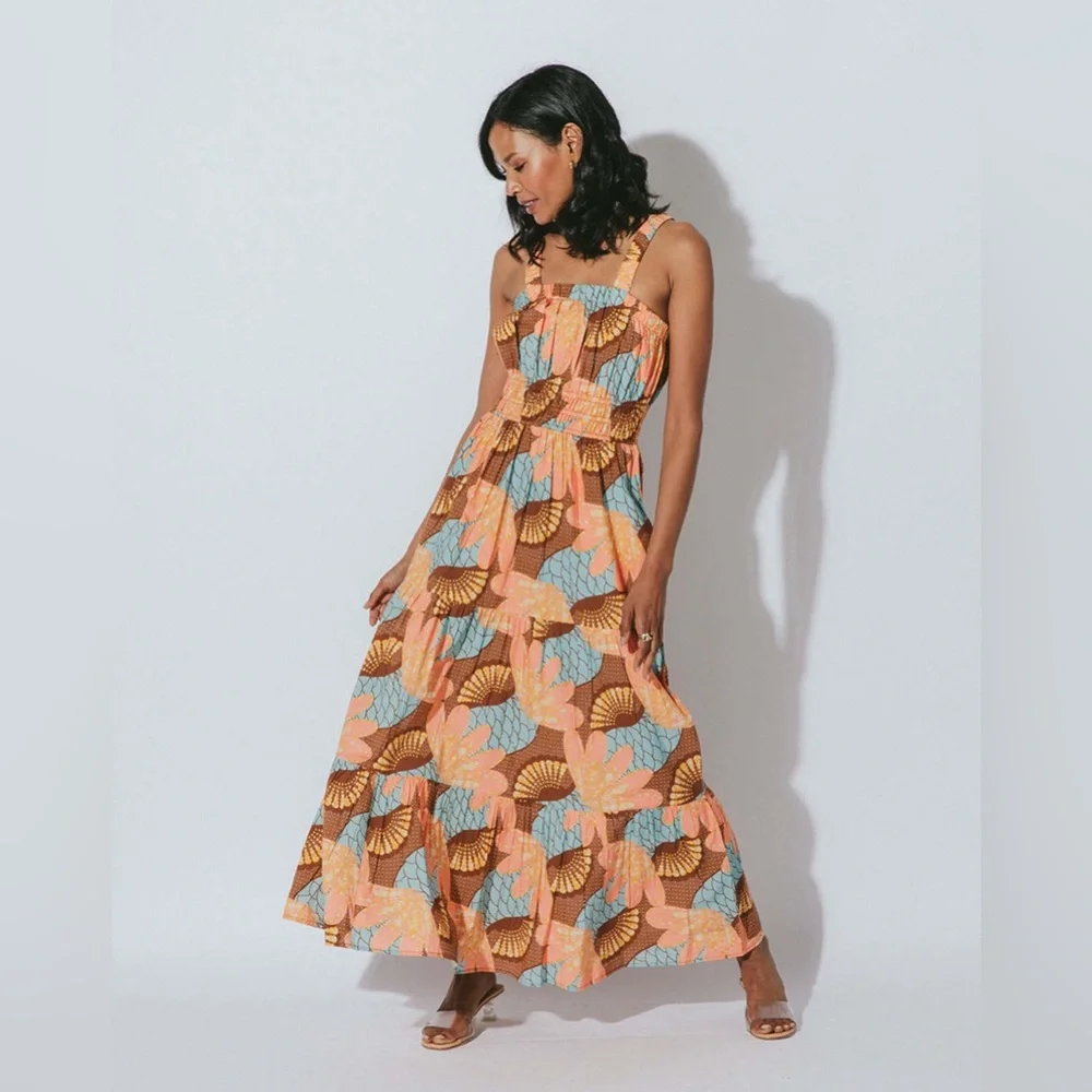 NWT Cleobelle Jolene Ankle Dress / Riviera / Size Small - Picture 2 of 8